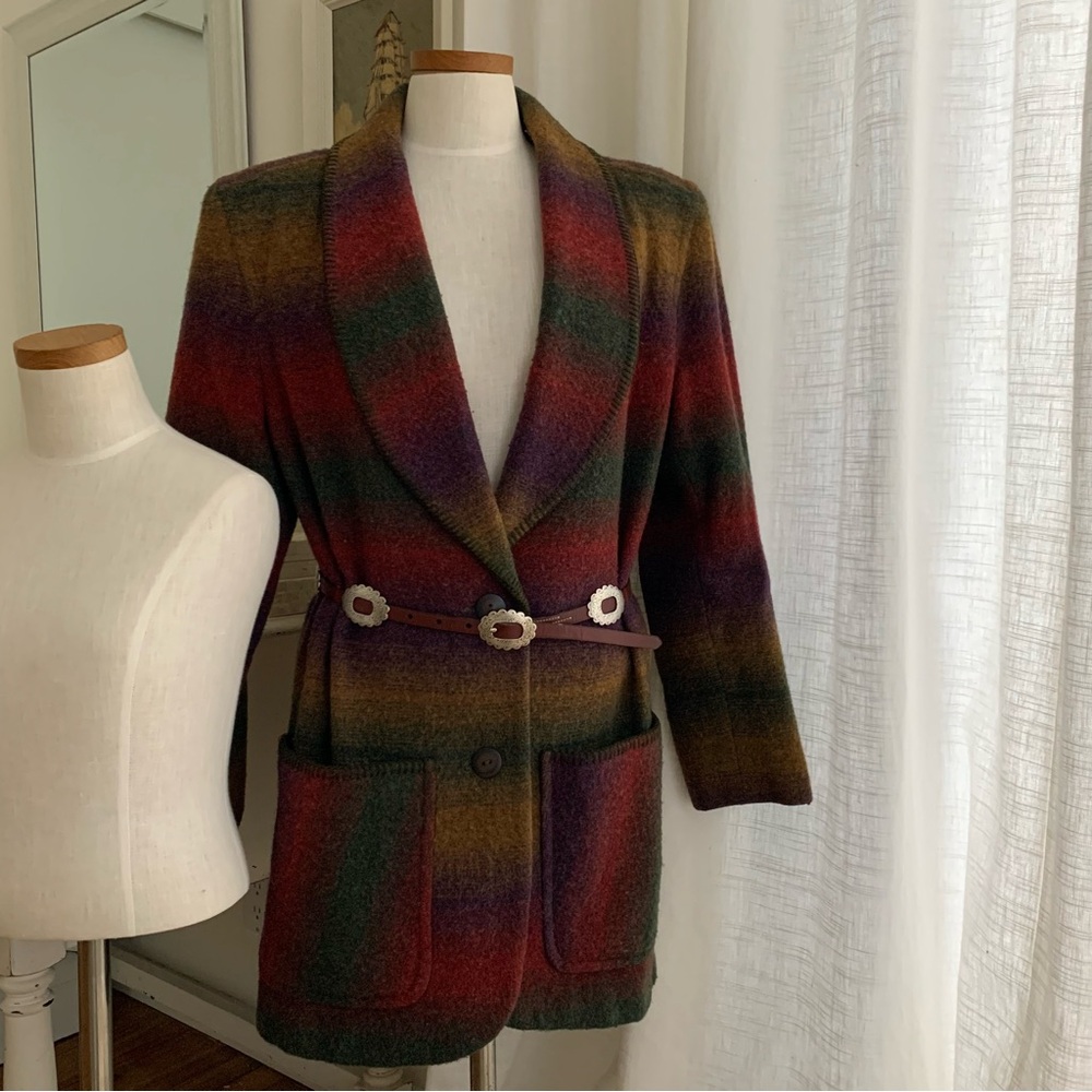 Vintage American Eagle Tribal Wool Blazer Jacket